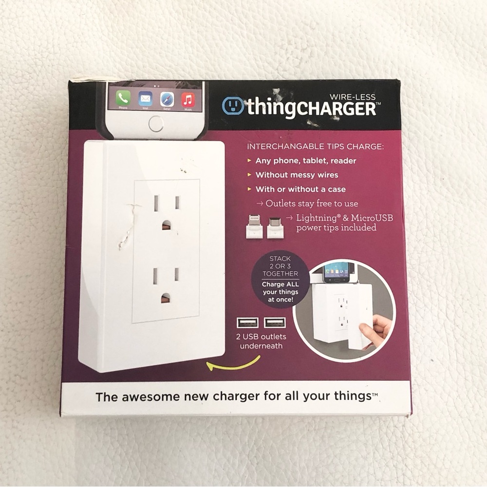 ThingCHARGER Standard Wireless Multi Charger, USB  **Distressed Box**